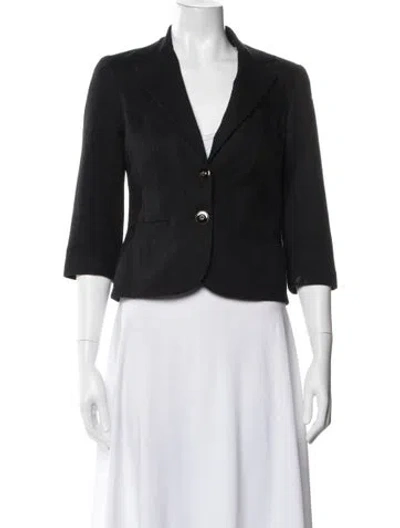 Pre-owned Trina Turk Blazer In Black