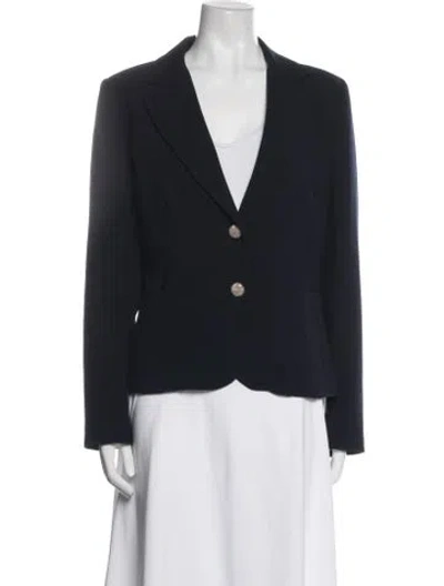 Pre-owned Trina Turk Blazer In Blue