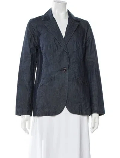 Pre-owned Trina Turk Blazer In Blue