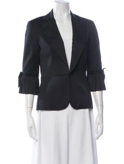 Pre-owned Trina Turk Blazer In Blue