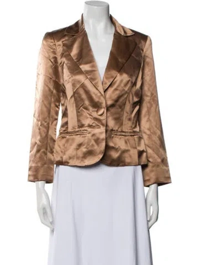 Pre-owned Trina Turk Blazer In Brown