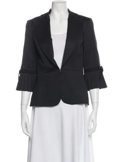 Pre-owned Trina Turk Blazer In Gray