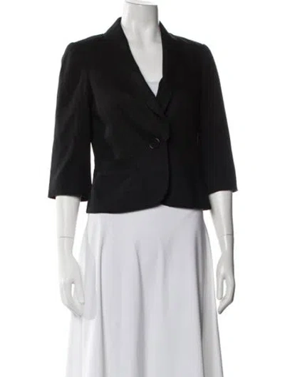Pre-owned Trina Turk Blazer In Gray