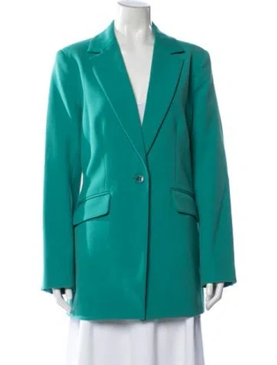 Pre-owned Trina Turk Blazer In Green