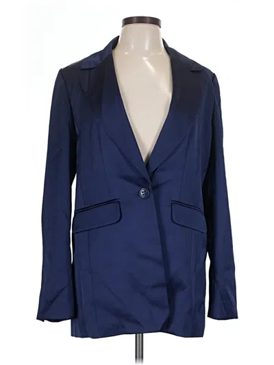 Pre-owned Trina Turk Blazer Jacket In Blue