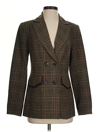 Pre-owned Trina Turk Blazer Jacket In Brown