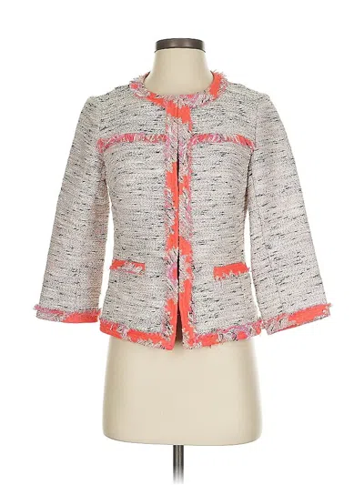 Pre-owned Trina Turk Blazer Jacket In Gray