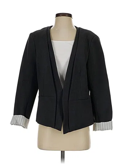 Pre-owned Trina Turk Blazer Jacket In Gray