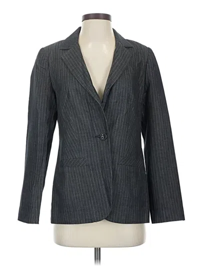 Pre-owned Trina Turk Blazer Jacket In Gray