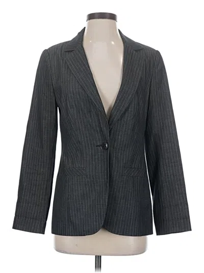 Pre-owned Trina Turk Blazer Jacket In Gray