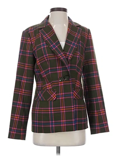 Pre-owned Trina Turk Blazer Jacket In Green