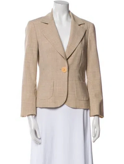 Pre-owned Trina Turk Blazer In Neutral