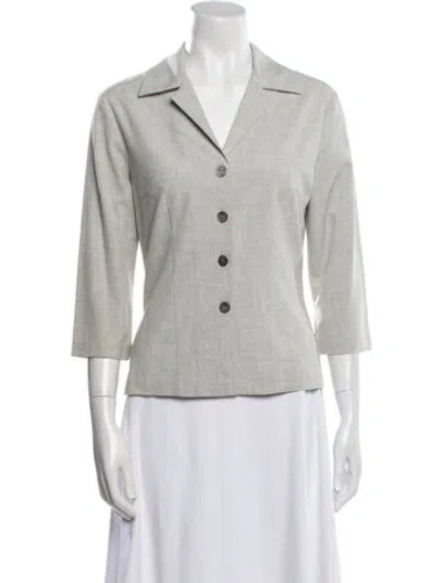 Pre-owned Trina Turk Blazer In Neutral