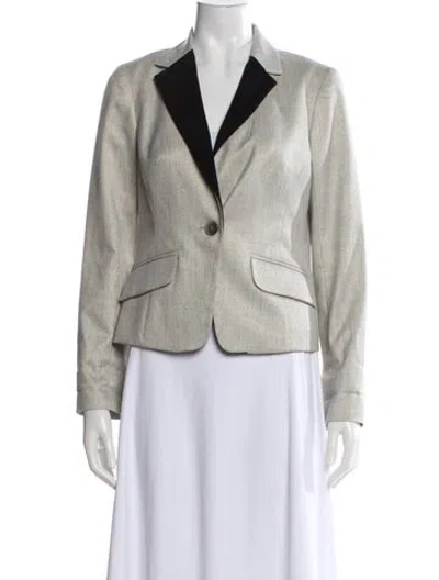 Pre-owned Trina Turk Blazer In Neutral