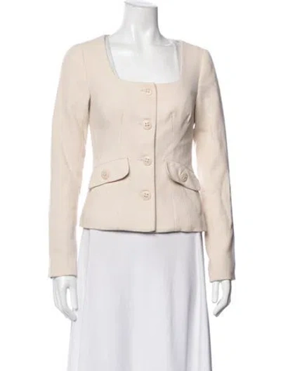 Pre-owned Trina Turk Blazer In Neutral