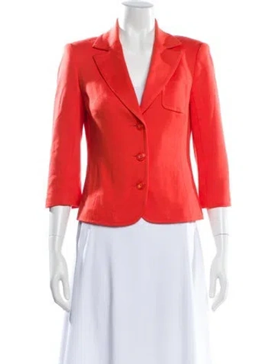 Pre-owned Trina Turk Blazer In Orange