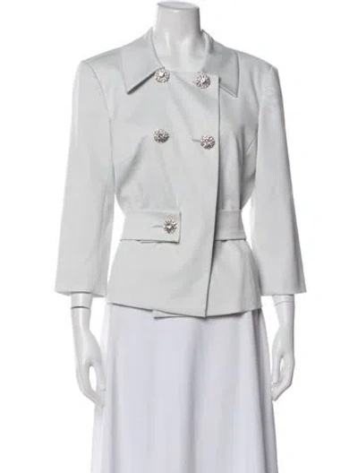 Pre-owned Trina Turk Blazer In White