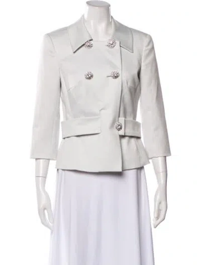 Pre-owned Trina Turk Blazer In White
