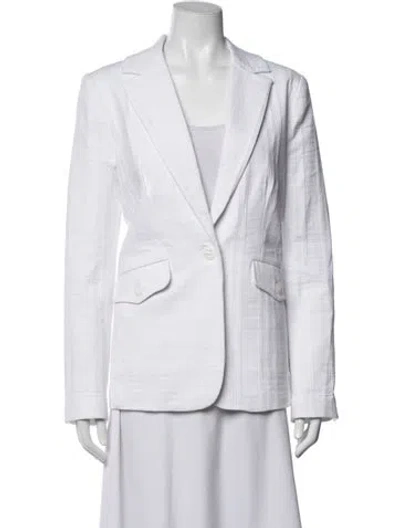 Pre-owned Trina Turk Blazer In White