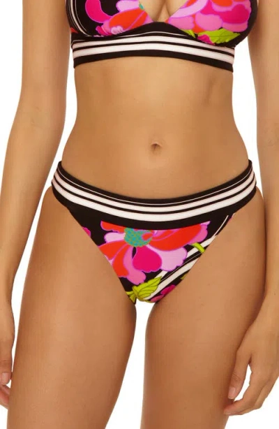 Trina Turk Bougainvillea Reversible Hipster Bikini Bottoms In Multi