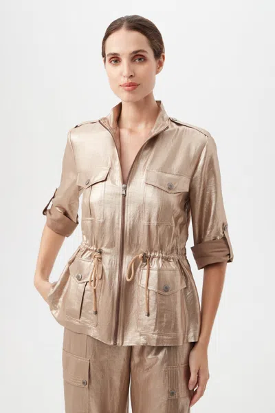 Trina Turk Bouyant Jacket In Gold