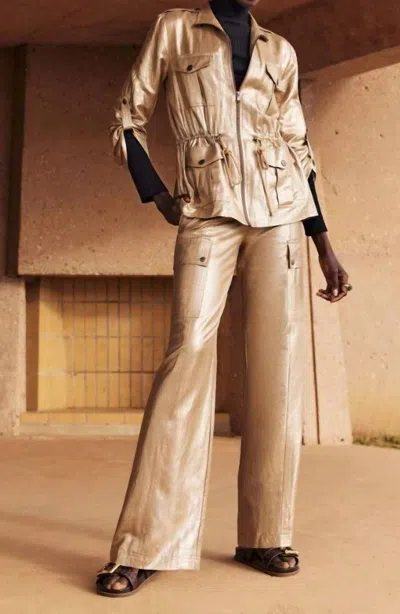 Trina Turk Bouyant Jacket In Gold