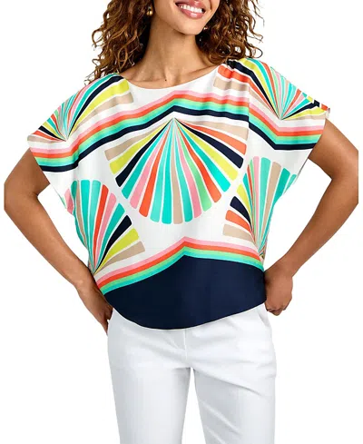 Trina Turk Breezy Top In Multi