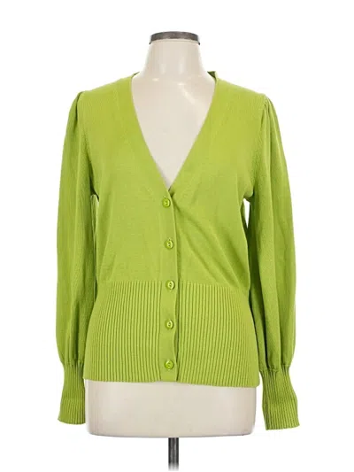 Pre-owned Trina Turk Cardigan Sweater In Green