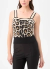Trina Turk Casady Leopard Knit Cami In Multi