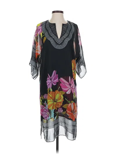 Pre-owned Trina Turk Casual Dress In Black