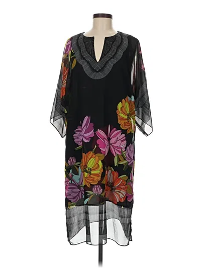 Pre-owned Trina Turk Casual Dress In Black