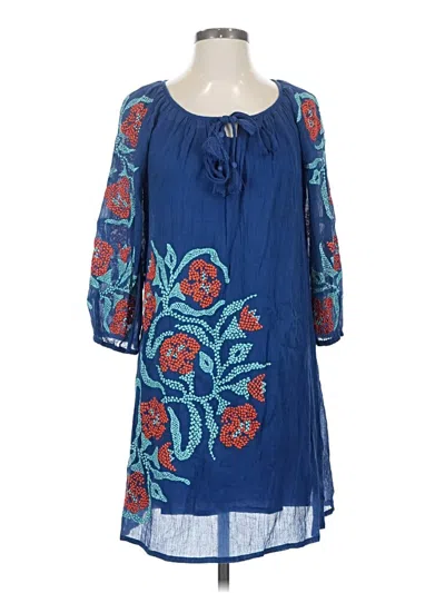 Pre-owned Trina Turk Casual Dress In Blue