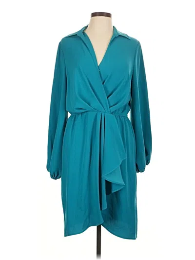 Pre-owned Trina Turk Casual Dress In Blue