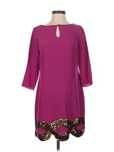 Pre-owned Trina Turk Casual Dress In Burgundy