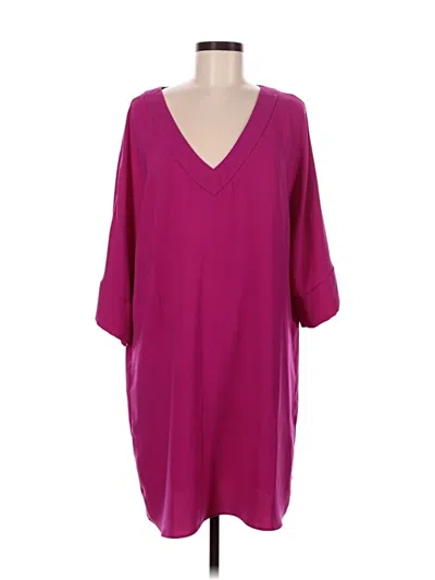 Pre-owned Trina Turk Casual Dress In Burgundy