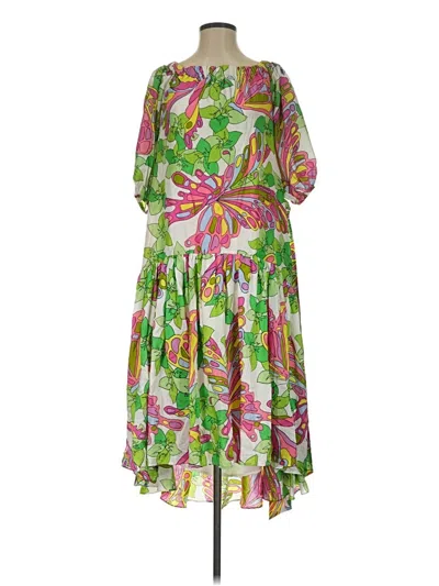 Pre-owned Trina Turk Casual Dress In Green