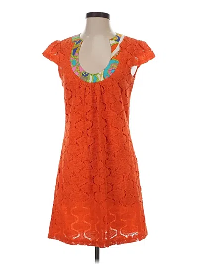 Pre-owned Trina Turk Casual Dress In Orange
