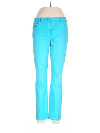 Pre-owned Trina Turk Casual Pants In Blue