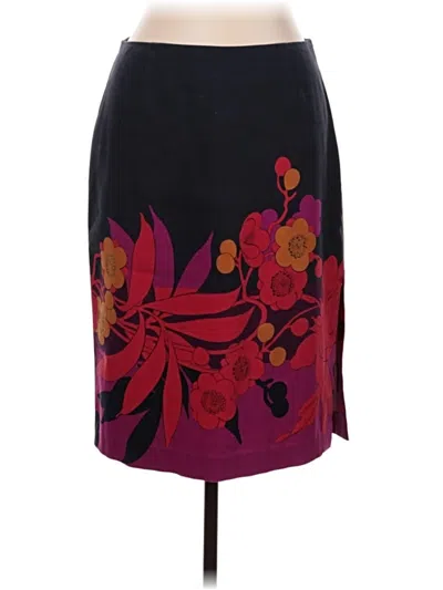 Pre-owned Trina Turk Casual Skirt In Burgundy