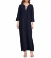 Trina Turk Catamaran Maxi Dress In Navy In Blue