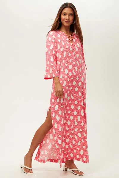Trina Turk Catamaran Maxi Dress In Red