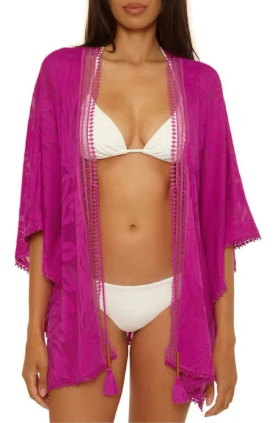 Trina Turk Catamaran Tassel Tie Cover-up Tunic In Pink