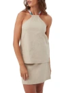 Trina Turk Chatone Linen Halter Top