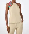 Trina Turk Chatone Top In Biarritz Beige In Neutral