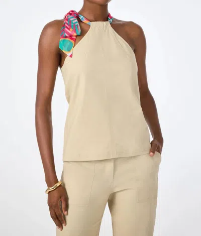 Trina Turk Chatone Top In Biarritz Beige In Neutral
