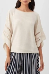 Trina Turk Chic Wrap 2 Sweater In Neutral
