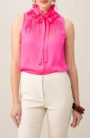 Trina Turk Cinzia Sleeveless Button-up Shirt In Downtown P