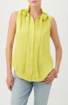 Trina Turk Cinzia Sleeveless Button-up Shirt In Laguardia