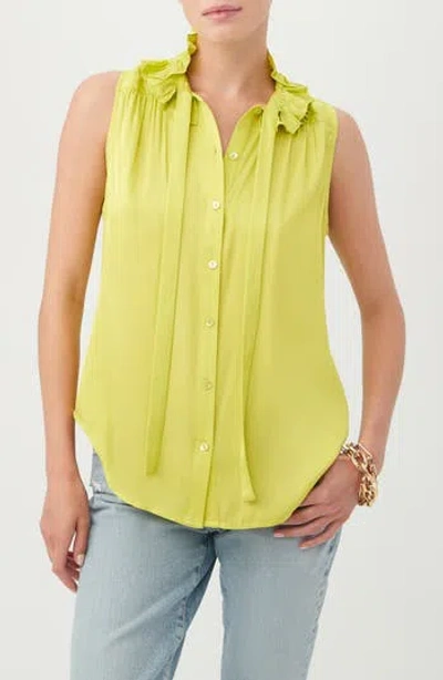 Trina Turk Cinzia Sleeveless Button-up Shirt In Laguardia