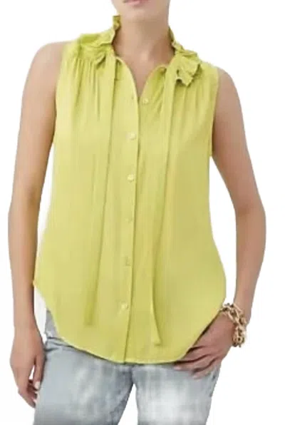 Trina Turk Cinzia Top In Lime Glow In Green
